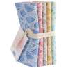 Tilda Cotton Beach Fat Quarter Bundle Beach Shells, 5 fq 50 x 55 cm, Conchiglie sulla Spiaggia