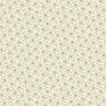 Laundry Basket Quilts Ivory Wreath, Tessuto Panna con Piccole Ghirlande Laundry Basket Quilts - 1