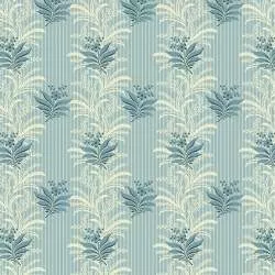 Laundry Basket Quilts Frozen Lake Frost, Tessuto Azzurro con Ramage Blu e Bianco