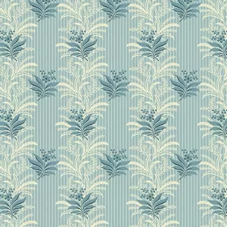 Laundry Basket Quilts Frozen Lake Frost, Tessuto Azzurro con Ramage Blu e Bianco