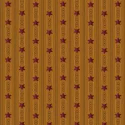 Henry Glass Right As Rain by Kim Diehl, Tessuto Oro con Stelle e Righe