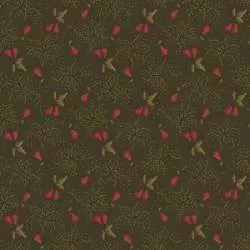 Henry Glass Right As Rain by Kim Diehl, Tessuto Verde con Pere