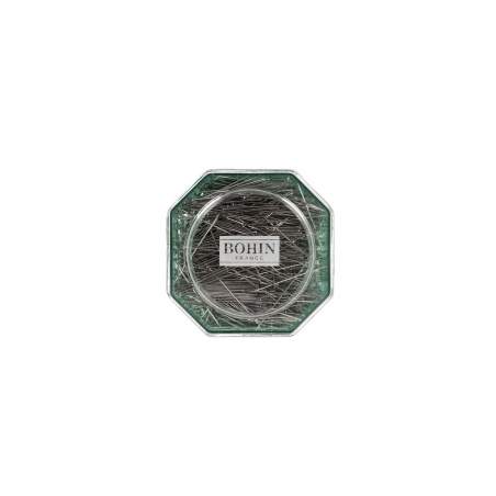 Bohin, Spilli extra Fini in metallo n.6, da 34 x 0,60 mm - Box 100gr