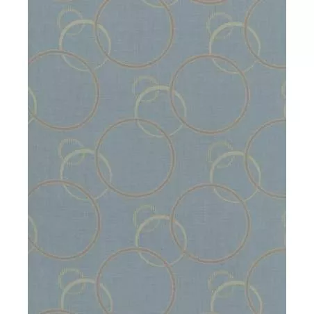 27th Centenary Collection by Yoko Saito, Tessuto Azzurro con Cerchi Sojitz Fashion - 1