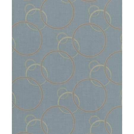 27th Centenary Collection by Yoko Saito, Tessuto Azzurro con Cerchi Sojitz Fashion - 1