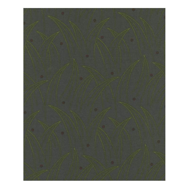 27th Centenary Collection by Yoko Saito, Tessuto Verde Scuro con Disegno Fili Erba Sojitz Fashion - 1 27th Centenary Collection by Yoko Saito, Tessuto Verde Scuro con Disegno Fili Erba Sojitz Fashion - 1