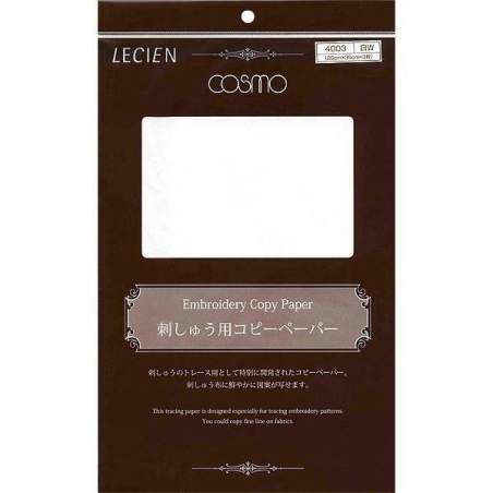 Cosmo Lecien, 2 Fogli di Carta Carbone per Ricamo, 52 x 35 cm