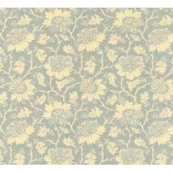 Moda Fabrics Snowbird Batiks, Tessuto Batik Beige con Foglie Moda Fabrics - 1