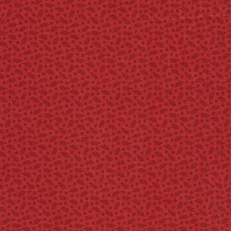 Andover Fabrics, Tessuto Rosso con Piccole Foglie Andover fabrics - 1