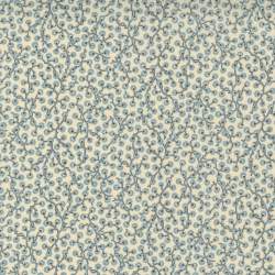 Moda Fabrics Snowbird Batiks, Tessuto Batik Beige con Foglie Moda Fabrics - 1