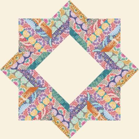 Cartamodello PDF Quilt Summer Star
