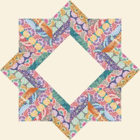 Cartamodello PDF Quilt Summer Star Roberta De Marchi - 1