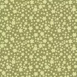 Oasis Fabrics, Tessuto Verde Chiaro con Piccoli Fiori