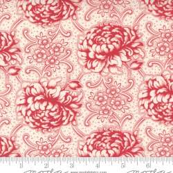 Moda Fabrics Cranberries & Cream, Tessuto Bianco con Fiori Rossi Moda Fabrics - 1