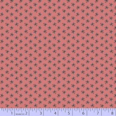 Marcus Fabrics, Tessuto Rosa con Piccoli Disegni Scuri
