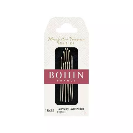 Bohin, Aghi da Lana per Chenille con la Punta n. 18/22 A43F - 6 pz