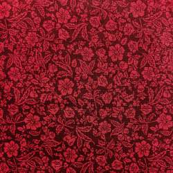 David Textiles, Tessuto Rosso con Fiori Rossi David Textiles - 1
