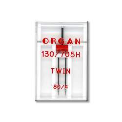 Aghi Gemelli 70/1.4 mm per Macchine Domestiche, 2 Aghi Twin 70/1.4 Organ Needles - 1