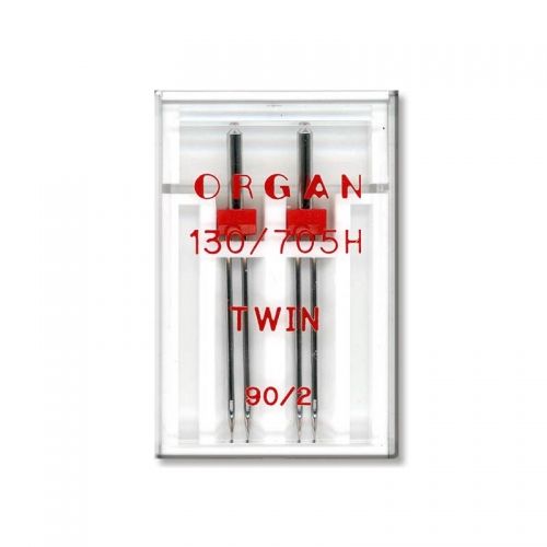 Aghi Gemelli 90/2 per Macchine Domestiche, 2 Aghi Twin 90/2 Organ Needles - 1