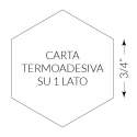 100 Esagoni pretagliati da 2 cm o 3/4'' di Fliselina Termoadesiva Apliquick - 1