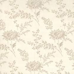 Moda Fabrics French General, Tessuto Beige con Fiori marroni Moda Fabrics - 1