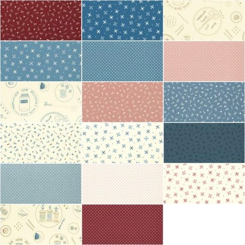 Maywood Studio Sheltering Tree, Jelly Roll 40 Strisce da 2.5 pollici in tonalità Bianco e Rosso Lecien Corporation - 1