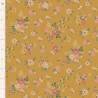 Tilda Chic Escape Daisyfield Mustard, Tessuto Giallo Senape con Campo di Margherite