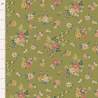 Tilda Chic Escape Daisyfield Green, Tessuto Verde con Campo di Margherite Tilda Fabrics - 1
