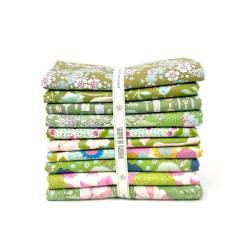 Tilda Fat Quarter Bundle Colore Verde, 10 fq 50 x 55 cm Colore Verde Tilda Fabrics - 1