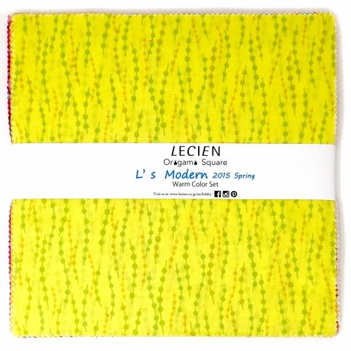 Pacchetto di 42 Layer Cake Origami Square L's Modern 2015 Spring Warm Color Set - Misure 25,4 x 25,4 cm Lecien Corporation - 1