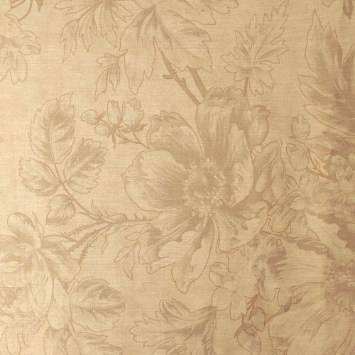 Moda Fabrics Grace by 3 Sisters, Tessuto per retro beige con grandi fiori tono su tono