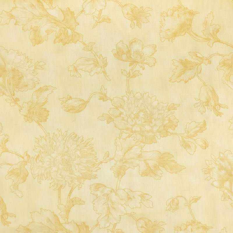 Moda Fabrics Astor Manor by 3 Sisters, Tessuto per retro crema con grandi fiori tono su tono Moda Fabrics - 1