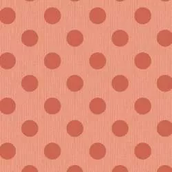 Tilda Chambray Dots Ginger, Tessuto Screziato con Pois Arancione Ginger