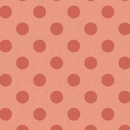Tilda Chambray Dots Ginger, Tessuto Screziato con Pois Arancione Ginger