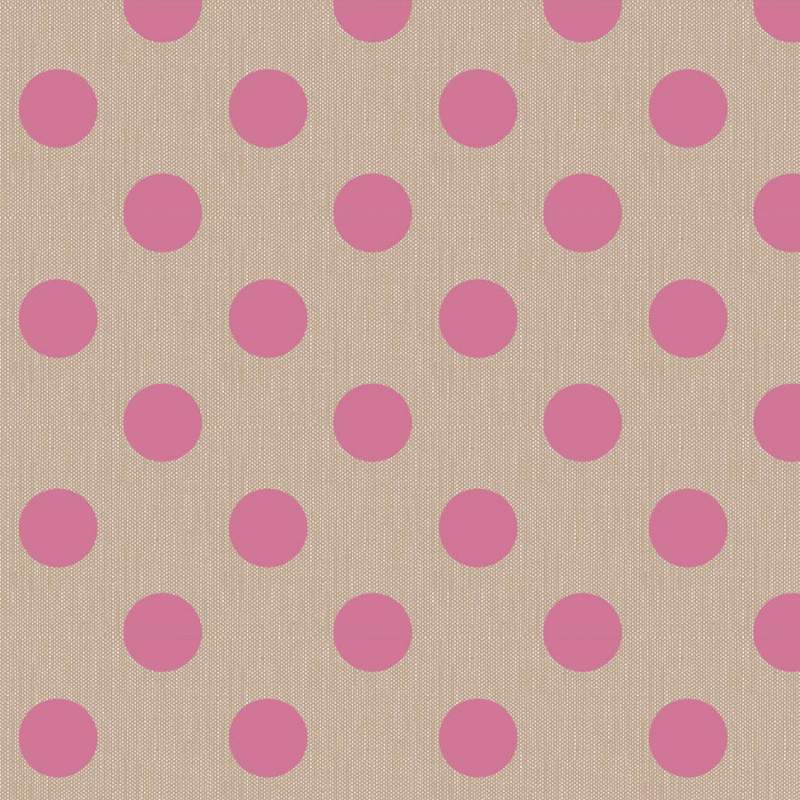 Tilda Chambray Dots Pink, Tessuto Screziato con Pois Rosa Tilda Fabrics - 1