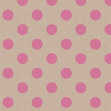 Tilda Chambray Dots Pink, Tessuto Screziato con Pois Rosa Tilda Fabrics - 1