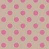 Tilda Chambray Dots Pink, Tessuto Screziato con Pois Rosa