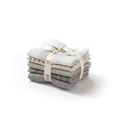 Pacchetto di 5 Tessuti Giapponesi Grigio Azzurri da 25 x 27 cm Roberta De Marchi - 1