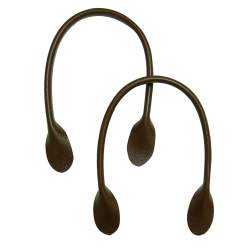 Manici per borse a Spalla in Pelle Nera- 60 cm, 2 Manici da Cucire
