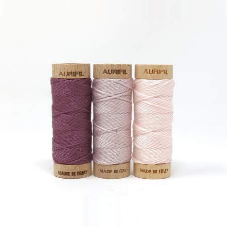 Aurifil, Set di 3 Spolette Aurifloss Tonalità Rosa Aurifil - 1