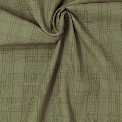 Marcus Fabrics , Tessuto Giapponese Tinto in Filo, Verde Oliva, beige e grigio a strisce Marcus Fabrics - 1