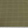 Marcus Fabrics , Tessuto Giapponese Tinto in Filo, Verde Oliva, beige e grigio a strisce