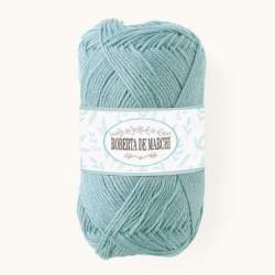 Gomitolo 100% Cotone OEKO-TEX - 50 gr / 160 m - Verde Polvere Azzurro 2 Roberta De Marchi - 1