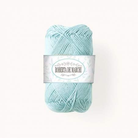 Gomitolo 100% Cotone OEKO-TEX - 50 gr / 160 m - Verde Acqua Azzurro Roberta De Marchi - 1