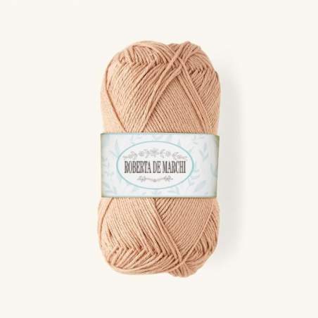 Gomitolo 100% Cotone OEKO-TEX - 50 gr / 160 m - Sabbia Rosa