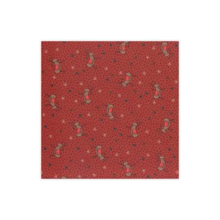 1 Fat Quarter Scandinavian Christmas by Lynette Anderson - Red