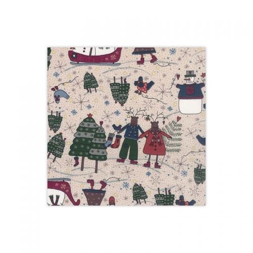 1 Fat Quarter Winter Playground by Lynette Anderson, 31908-10 Lecien Corporation - 1