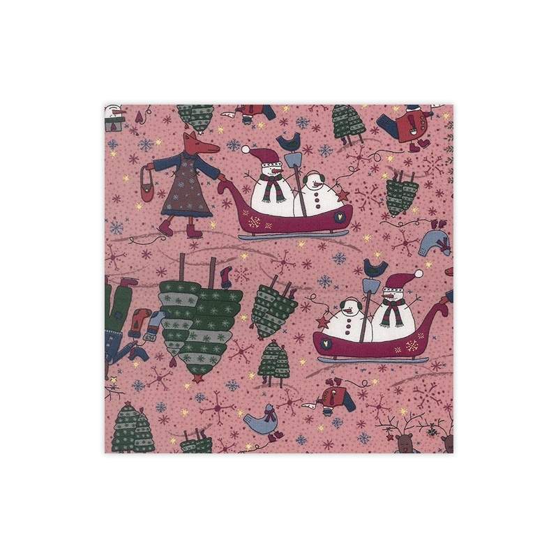 1 Fat Quarter Winter Playground by Lynette Anderson, 31908-20 Lecien Corporation - 1