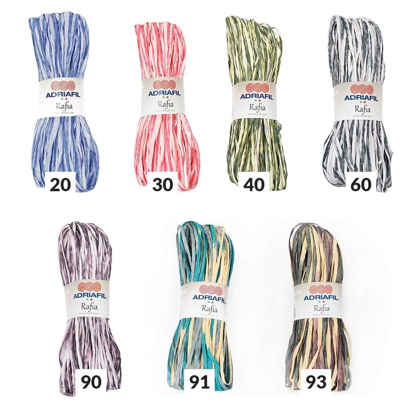 Rafia - Matassina di filo sottile naturale - 25 gr Adriafil - 1