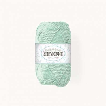 Gomitolo 100% Cotone OEKO-TEX - 50 gr / 160 m - Verde Acqua Chiaro